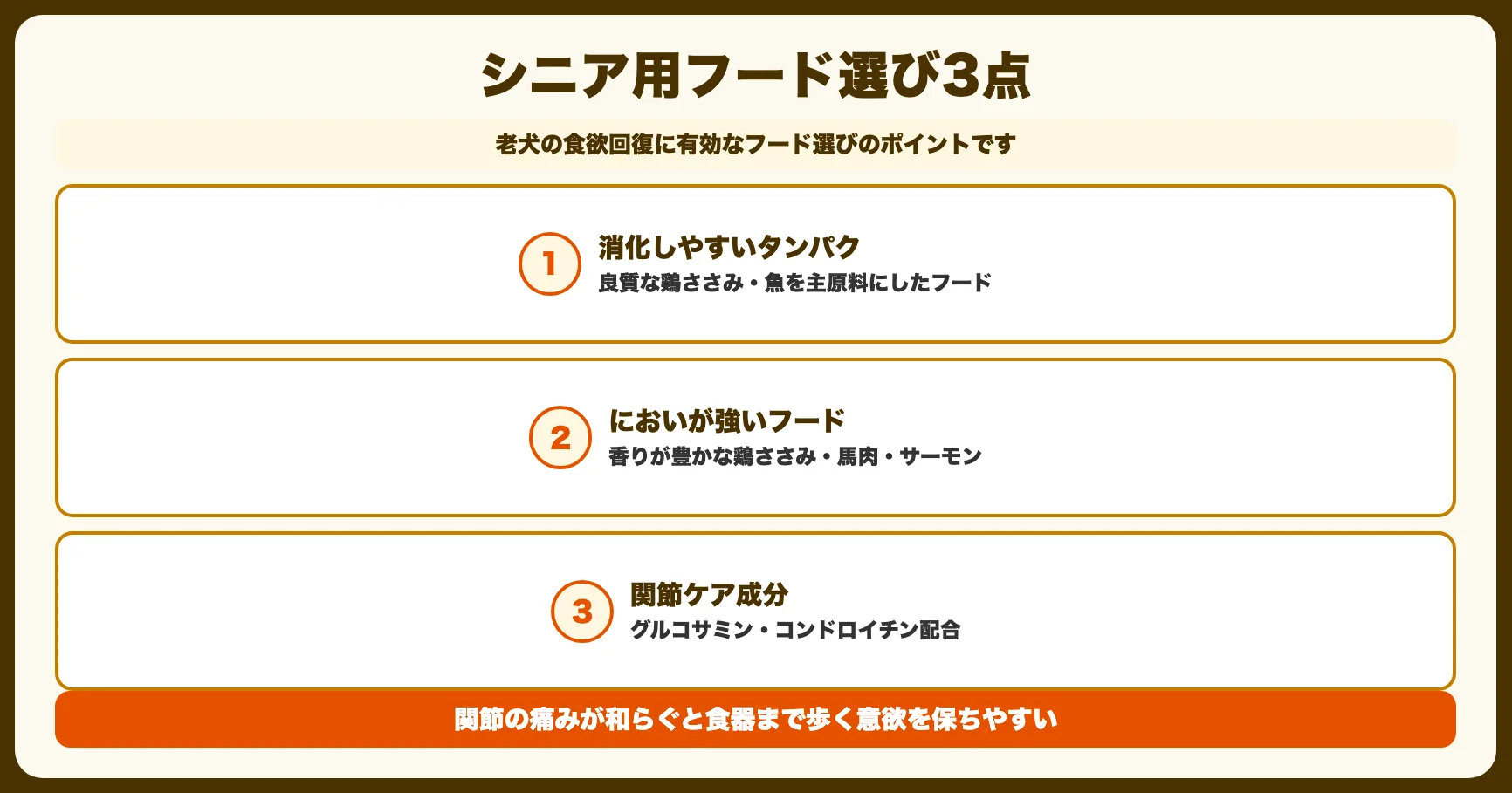 シニア犬向けフードへの切り替え